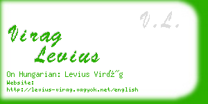 virag levius business card